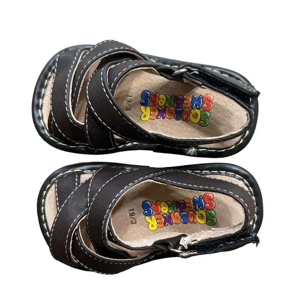 Squeaker Sneakers Sz 3 Brown Sandals